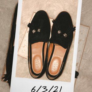 Franco Sarto black Suede slip on